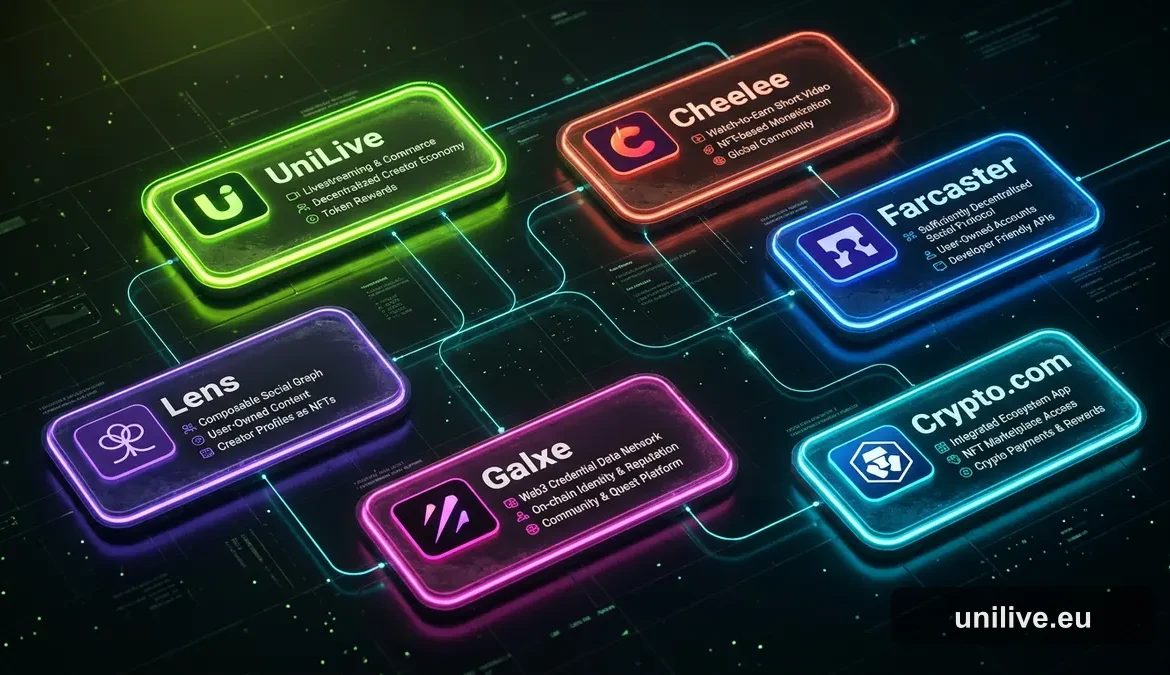 Аналоги UniLive: есть ли похожие Web3-платформы с заработком