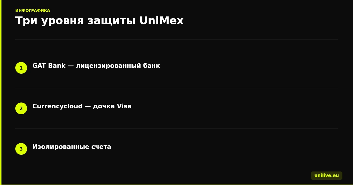 Три уровня защиты UniMex