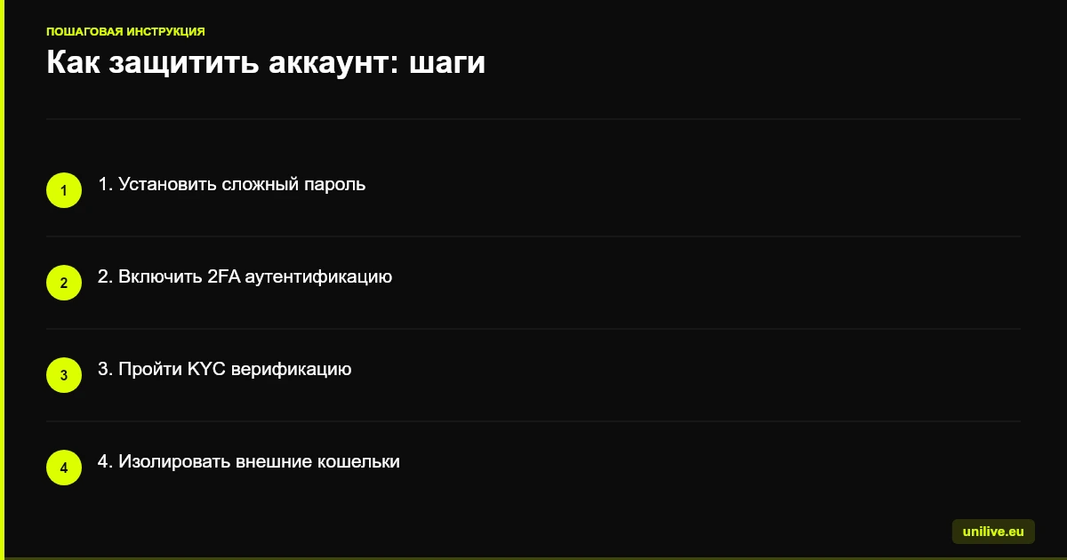 Как защитить аккаунт: шаги
