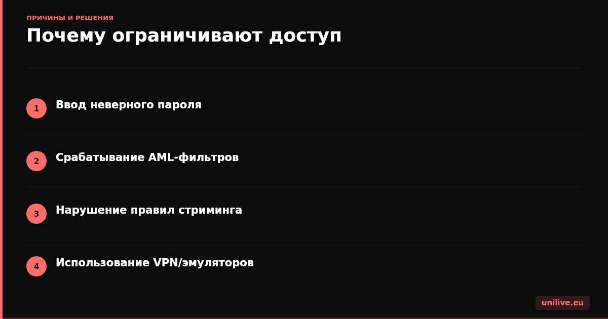 Почему ограничивают доступ