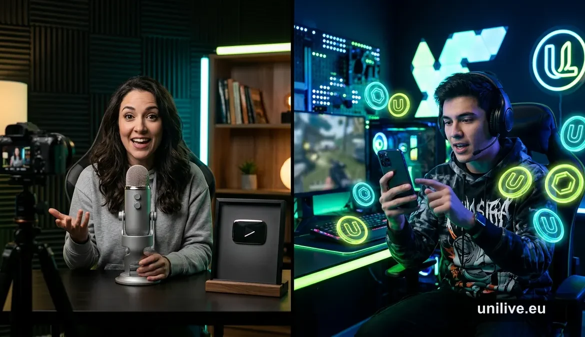 UniLive vs YouTube и TikTok: сколько реально платят блогерам