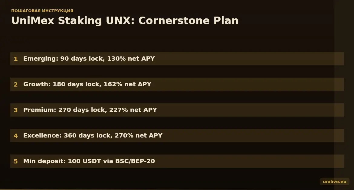 UniMex Staking UNX in 2026: How 270% APY Works (and What They Don't Tell You)