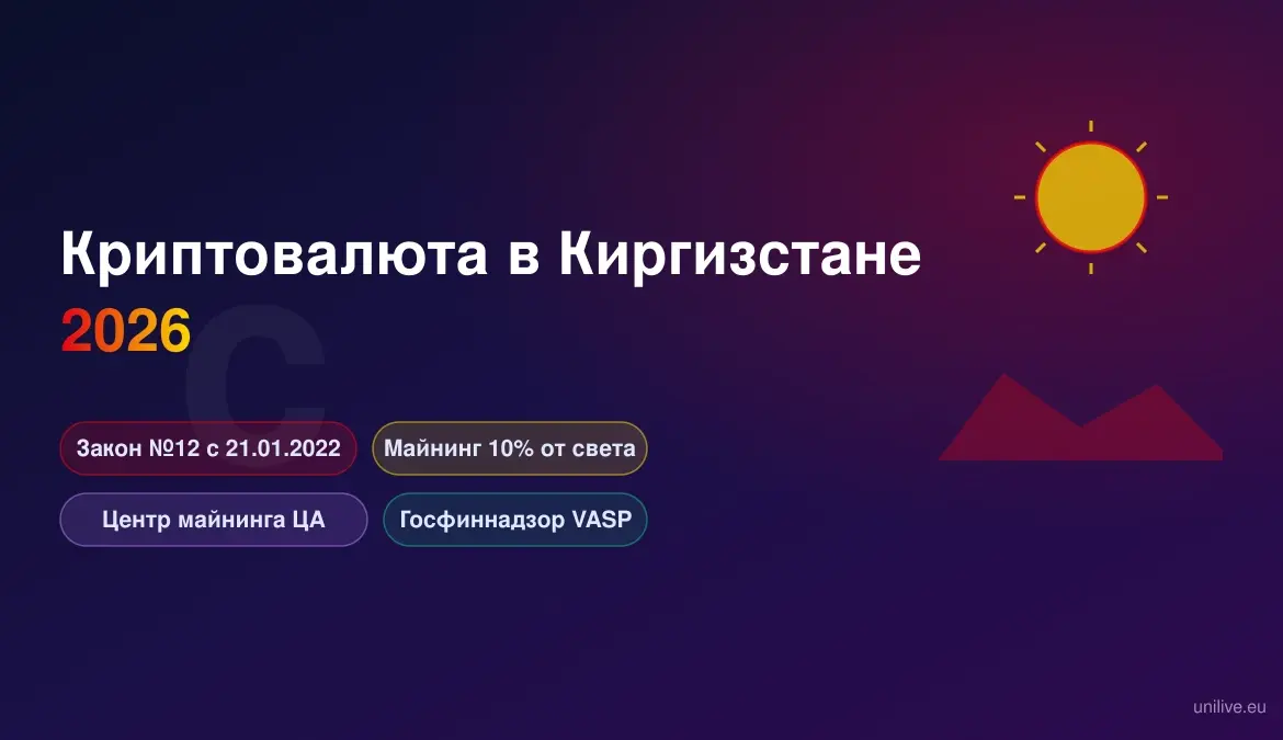 Майнинг в Киргизстане: 10% от электричества и закон №12