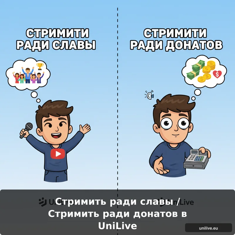 Стримить ради славы / Стримить ради донатов в UniLive