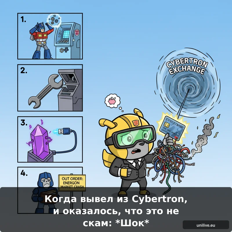Когда вывел из Cybertron, и оказалось, что это не скам: *Шок*
