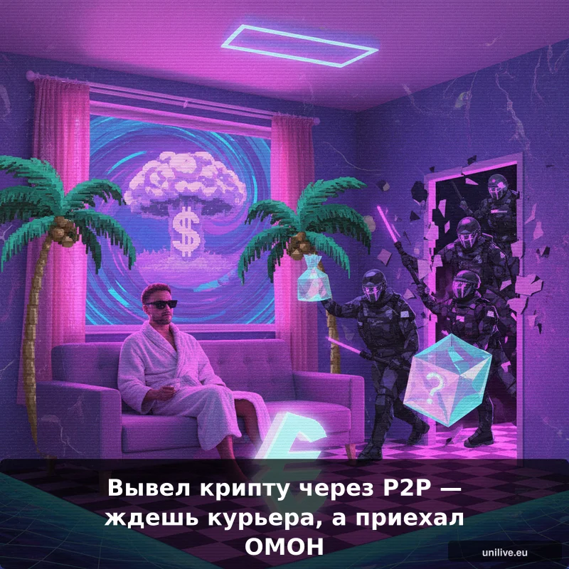 Вывел крипту через P2P: ждешь курьера, а приехал ОМОН