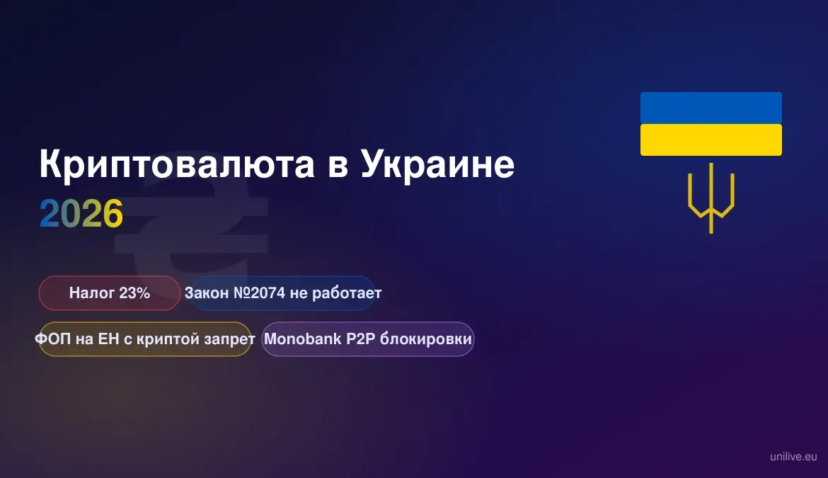 23% на USDT в Украине: закон 2074, военный сбор и блокировки Monobank