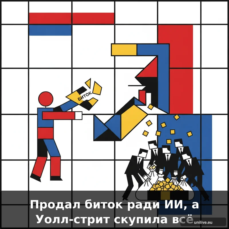 Продал биток ради ИИ, а Уолл-стрит скупила всё